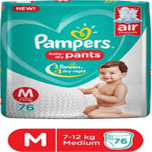PAMPERS PANTS (7-12kg) M 76 PANTS